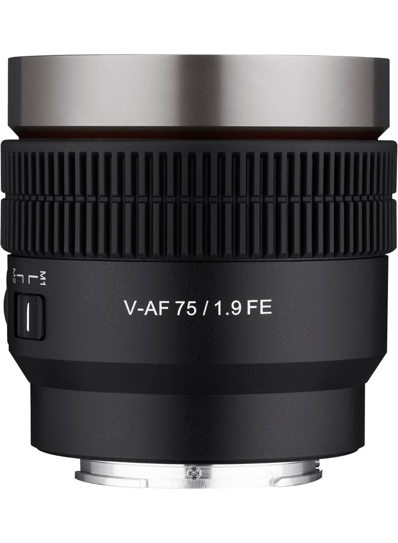 Samyang عدسة ساميانغ V-AF 75mm T1.9 FE لكاميرات سوني E عدسة فيديو بتركيز تلقائي عدسة سينمائية 8K تدعم الأنماط المتوافقة مع مفتاح مخصص وزر مخصص - Image 5